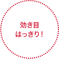 効き目はっきり