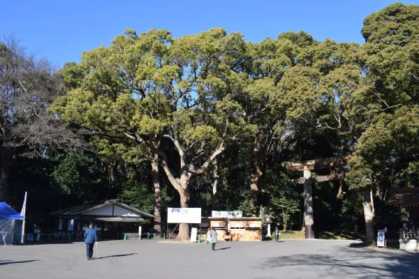 南参道入り口と一の鳥居