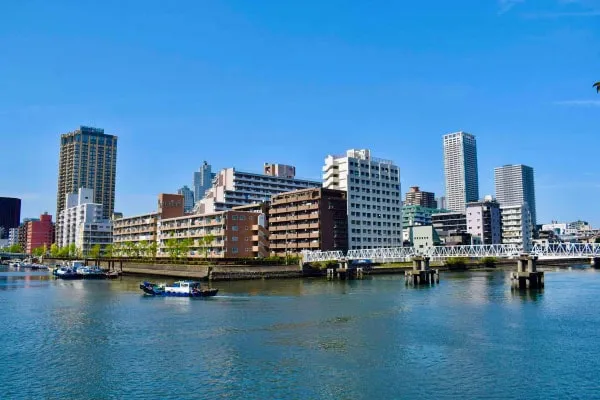 東京で最も早く埋め立てられた月島