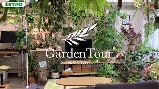 🕊Garden Tour🕊52：植物に囲まれたデスクで緑に癒されながらお仕事できる、ハンギングや植物棚を工夫して使った「いかに多くの植物を美しく飾れるか」がコンセプトのお家