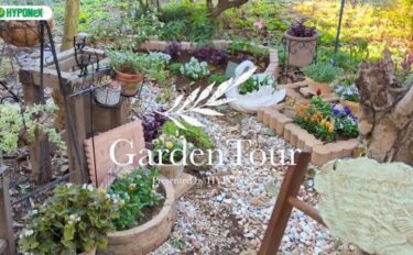 🕊Garden Tour🕊39：物語性を持たせた庭づくりを意識して、お気に入りの動物の置物とお花をコーディネートしたナチュラルガーデン