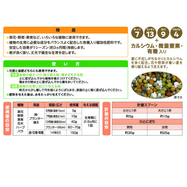プランティア 花と野菜と果実の肥料